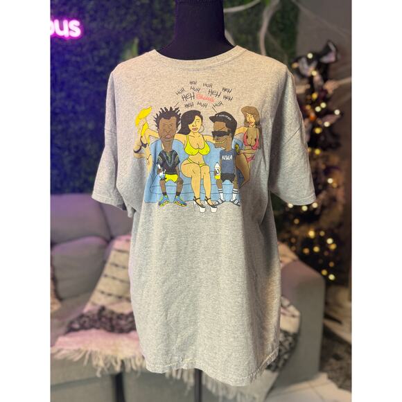 Vintage 10 Deep Beavis and Butthead NWA T Shirt - Picture 3 of 8